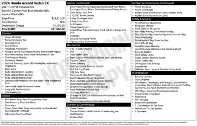 2024 Honda Accord EX