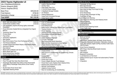 2023 Toyota Highlander LE