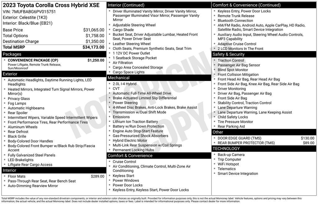 2023 Toyota Corolla Cross Hybrid Hybrid XSE