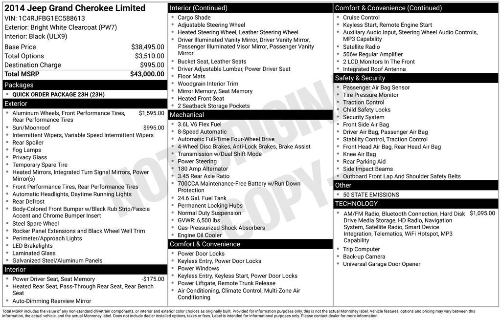 2014 Jeep Grand Cherokee Limited