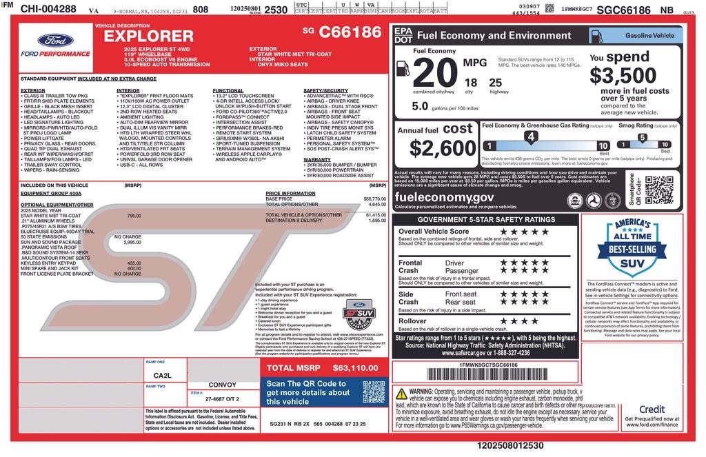 2025 Ford Explorer ST