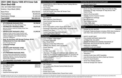 2021 GMC Sierra AT4
