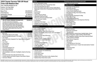 2025 Toyota TACOMA TRD OFFRD TRD Off-Road