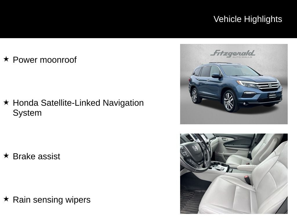 2016 Honda Pilot Elite