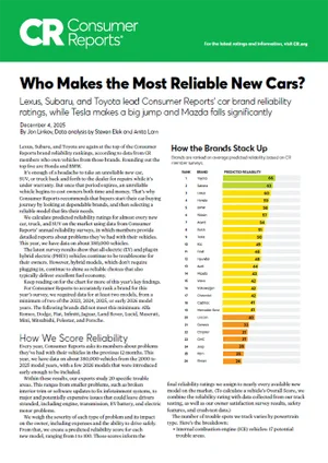 Who Makes the Most Reliable Cars | Fitzgerald Subaru Rockville in Rockville MD