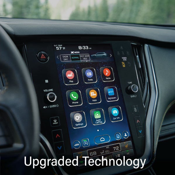 An 8-inch available touchscreen with the words &ldquo;Ugraded Technology&ldquo;. | Fitzgerald Subaru Rockville in Rockville MD