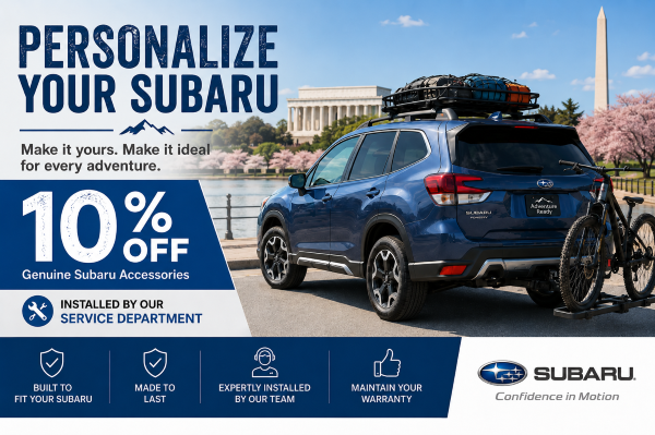Summer Savings 10% Off Subaru Accessories