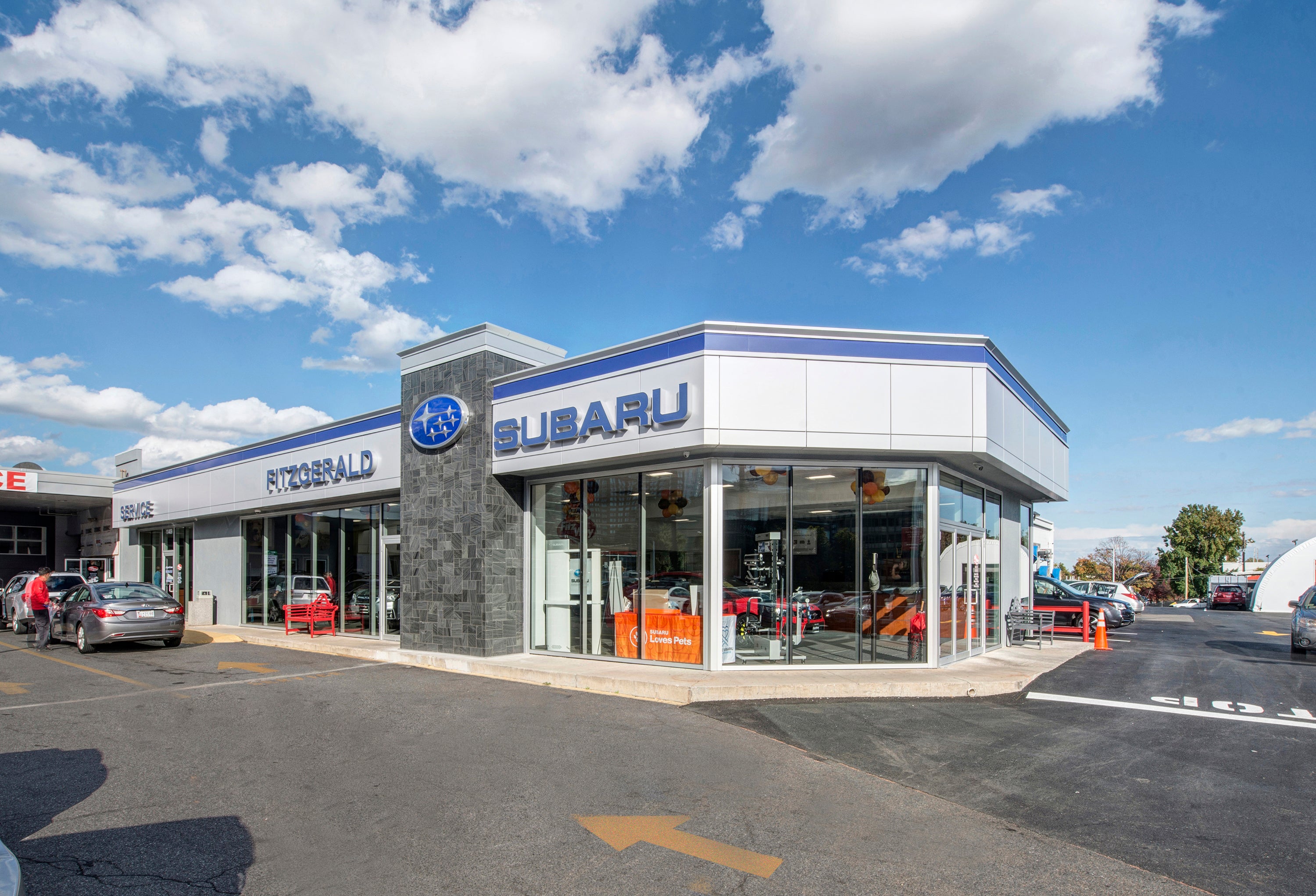 Customer reviewing Subaru financing options at Fitzgerald Subaru Rockville